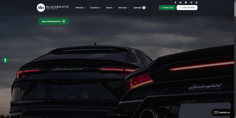 Black and White Car Rental Beverly Hills CA 768x384