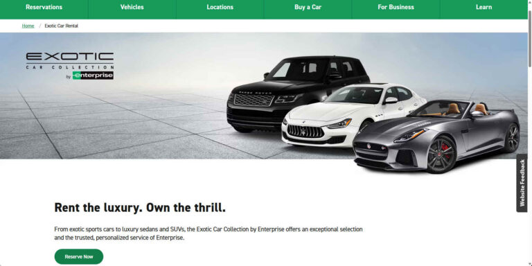 Exotic Car Collection by Enterprise Ontario CA 768x384
