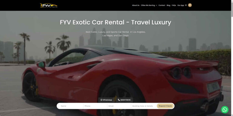 Fyve Exotic Car Rentals Beverly Hills CA 768x384