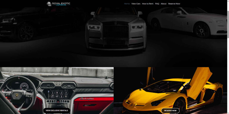 Royal Exotic Car Rental Los Angeles CA 768x384