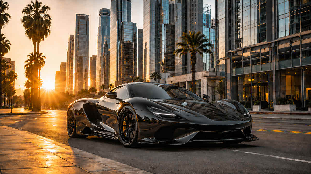 Downtown Los Angeles Gray Hypercar